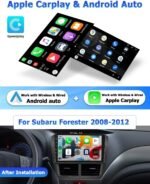 [4Core 64G] Android 15 Car Stereo for Subaru Forester Impreza WRX 2008-2012, Hikity 9 Inch Touchscreen Radio Wireless Carplay Android Auto Mirror Link GPS WiFi Bluetooth FM/RDS/EQ MIC Backup Camera - Image 4