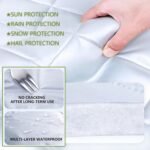 Car Cover for Bentley Bentayga EWB 2022-2023, Waterproof Car Tarpaulin Windshield Cover, Outdoor Windproof, Rainproof, Snowproof, Uv, Hail and Heat Insulation - Image 5