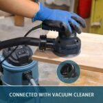 ZEITE Random Orbital Sander Tool, Electric Palm Sander, 3.0 Amp Wood Sanding Machine, Variable Speed 5000-12000 OPM, Cyclonic Dust Box, Vacuum Adapter, 12Pcs 5" Sandpapers for Sanding and Polishing - Image 8