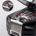 Toy car Model 1/18 for Rolls Royce Phantom Alloy Luxy Car Model Diecast Toy Collection Sound Light Kids Gift (Color : Black) - Image 5