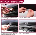 Never Fade Alfa Romeo Door Light Logo, Projection Ghost Shadow Welcome Puddle Light Compatible with Stelvio Mito Giulietta Giulia 147 159 Accessories (White) - Image 6