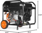 WEN 8000-Watt 120V/240V Dual Fuel Portable Generator, Electric Start, 340cc, Transfer-Switch and RV-Ready with CO Watchdog (DF8000X) - Image 6