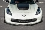 For 2014-2019 Chevrolet Corvette C7 | Z06 Stage 3 Style Front Bumper Lower Splitter Side Extension Winglets (Carbon Fiber) - Image 3