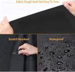 Customized breathable car cover Compatible with Mercedes Maybach S680,all-weather dust and sun protection car cover (black orange) - Image 2