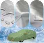 Waterproof Car Cover Compatible with Alfa Romeo Giulia GTA 1300 (1962-1978),Car Cover Waterproof All Weather for Automobiles,Rain Sun UV Protection,with Side Zipper - Image 4