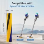 Brush Roller Replacement Compatible with Dyson V12 V15 Detect Slim Handheld Vacuum Cleaner, Part No.971634-01 - Image 2