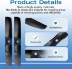 Earthtec Mower Blades Compatible with John Deere M170642 X330 X350 X354 Z335M Z345M Z345R 42" - 2 PCS - Image 3