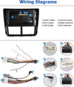 [4Core 64G] Android 15 Car Stereo for Subaru Forester Impreza WRX 2008-2012, Hikity 9 Inch Touchscreen Radio Wireless Carplay Android Auto Mirror Link GPS WiFi Bluetooth FM/RDS/EQ MIC Backup Camera - Image 8