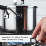 KitchenAid Stainless Steel Cookware/Pots and Pans Set, 10 Piece, Brushed Stainless Steel - Image 3