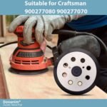 5 Inch 8 Hole Hook and Loop Metal Orbital Sander Pad Compatible with Makita BO5010 BO5030 BO5031 BO5041 XOB01Z Random Orbital Sander, 3 Screw Holes Sanders Replacement Pad Part for 743081-8 743051-7 - Image 9