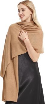 Luxury Cashmere Shawl and Wrap for Women, All-Season Pashmina Scarf Travel Blanket Large Cashmere Wool Blend Shawl