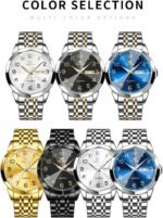 OLEVS Watch for Men Simple Business Dress Analog Stainless Steel Waterproof Luminous Date Easy Read Men Wrsit Watch - Image 6