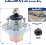 AM144608 Spindle Assembly with UC26511 Pulley Replaces John Deere AM144608 Spindle Assembly Kit, John Deere Spindle AM144608 for John Deere Z345M, Z345R, Z335E, Z335M ZTrak Mowers - Image 3
