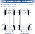 COOLWOLF Upgrade Wheel Alignment Tool Plates,2-Pack,Alignment Tool,3 in 1,Wheel Alignment Tool Kit,2 Measuring Tapes,DIY,Alignment Tool Automotive for Car,Truck,SUV,ATVs - Image 7