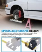 Wheel Alignment Tool with Connection Sheet, Premium Stainless Steel Toe Alignment Tool Plates for Car, Truck, SUV(Include 2 Measuring Tapes) - Image 4
