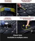 Custom Making Car Floor Mats Compatible with Genesis G70 G80 G90 GV60 GV70 GV80 etc Car Full Coverage Non-Slip Leather Floor Liners (3D Coffee) - Image 6