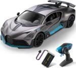 MIEBELY Remote Control Car, Bugatti Divo 1/12 Scale Rc Cars 12Km/h, 2.4Ghz Licensed Model Car 7.4V 900mAh Toy Car Headlight for Adults Boys Girls Age 6-12 Years Birthday Ideas Gift