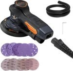 MAXXT Ramdon Orbital Sanders for 6inch, 10000 RPM Electric Orbital Sander with 10PCS Sandpapers, 6 Variable Speed Wood Sander for Woodworking/Sanding/Polishing