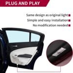 Never Fade Alfa Romeo Door Light Logo, Projection Ghost Shadow Welcome Puddle Light Compatible with Stelvio Mito Giulietta Giulia 147 159 Accessories (White) - Image 5