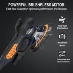 MAXXT Ramdon Orbital Sanders for 6inch, 10000 RPM Electric Orbital Sander with 10PCS Sandpapers, 6 Variable Speed Wood Sander for Woodworking/Sanding/Polishing - Image 2