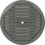 highwood AD-CNA48-CGE Hamilton 5 Piece Round Counter Height Dining Set, Coastal Teak - Image 9