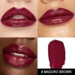 MAKI YIKA Moisture Dark Brown Lipstick for Women Hydrate Tinted Lip Balm for Dry Cracked Lips Dark Burgundy Glossy Lip Color Juicy Finish, MA071 Maduro Brown - Image 2