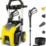 Kärcher Pressure Washer K1700, CETA Certified, 3 Spray Nozzles, Detergent Tank, for Cars, Driveways, Siding, Patios, 1.2 max. GPM