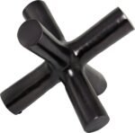 Deco 79 Aluminum Metal Abstract Decorative Sculpture Jack Home Decor Statue, Accent Figurine 10" x 11" x 9", Black - Image 3