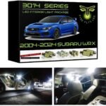 Fyre Flys 8 Piece White LED Interior Lights for 2004-2024 Subaru WRX, WRX STI, Impreza Super Bright 6000K 3014 Series SMD Package Kit and Install Tool