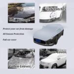 Car Cover for Bentley Bentayga EWB 2022-2023, Waterproof Car Tarpaulin Windshield Cover, Outdoor Windproof, Rainproof, Snowproof, Uv, Hail and Heat Insulation - Image 3