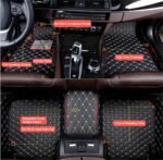 Custom Making Car Floor Mats Compatible with Genesis G70 G80 G90 GV60 GV70 GV80 etc Car Full Coverage Non-Slip Leather Floor Liners (3D Coffee) - Image 2
