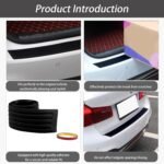 Car Rear Bumper Protector for Ferrari SF90 Stradale 2019 2020 2021 2022 2023 2024 2025 2026, Anti-Scratch Auto Trunk Door Entry Protection Strip, Bumper Protection Strip for Most Cars, SUVs - Image 3