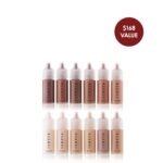 TEMPTU S/B Silicone-Based Airbrush Foundation: Professional Long-Wear Liquid Makeup, Sheer To Full Coverage For A Hydrated, Healthy-Looking Glow & Luminous, Dewy Finish On All Skin Types, 12 Bottles: Starter Set, 0.25 Fl Oz - Image 3