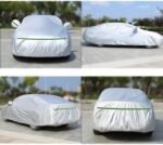 Waterproof Car Cover Compatible with Lexus LC500 LX470 LX570 LX600 LM300 LM350 LM500 Outdoor Plus Velvet Full Coverage Rain Sun Protection Protect Car Paint(Silver,LX 600 Ultra Luxury) - Image 2