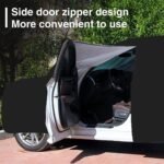 generic Full car cover suitable Compatible with Rolls Royce Ghost 2009-2014,all-weather car cover, sun protection, rain protection, dust protection, wind protection (Black Orange) - Image 3