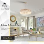 Gold Chandeliers 24”Modern Crystal Glass Round Chandelier 10-Light Drum Pendant Ceiling Light Fixtures Luxury 2 Tiers Hanging Chandelier for Dining Room Foyer Living Room Bedroom - Image 4