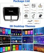 [4Core 64G] Android 15 Car Stereo for Subaru Forester Impreza WRX 2008-2012, Hikity 9 Inch Touchscreen Radio Wireless Carplay Android Auto Mirror Link GPS WiFi Bluetooth FM/RDS/EQ MIC Backup Camera - Image 7