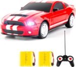 BDTCTK Remote Control 1/24 Ford Mustang Shelby GT500 RC Model Car, Toys for 6+ Kids and Adults Red