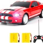 BDTCTK Remote Control 1/24 Ford Mustang Shelby GT500 RC Model Car, Toys for 6+ Kids and Adults Red