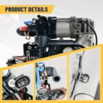 Air Suspension Compressor Compatible with BMW 740i 750i 750Li 745e 745Le xDrive 740e xDrive M760i M760Li xDrive Alpina B7, with Bracket, Replacement 4154033180, 37206861882 - Image 4
