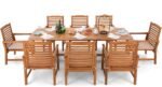 Sophia & William Patio Outdoor Table and Chairs Set, Patio Dining Sets for 8, 9 Pieces Patio Table Set for Backyard Deck Porch Outside, Acacia Wood Table Expandable with Hole and Chairs - Image 7