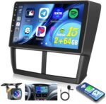[4Core 64G] Android 15 Car Stereo for Subaru Forester Impreza WRX 2008-2012, Hikity 9 Inch Touchscreen Radio Wireless Carplay Android Auto Mirror Link GPS WiFi Bluetooth FM/RDS/EQ MIC Backup Camera