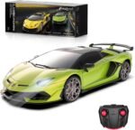 Lamborghini Remote Control Car, 1:24 Scale Electric Sport Racing Hobby Toy Car Lamborghini Model Vehicle for Boys Girls Birthday Gifts, Green