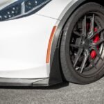 For 2014-2019 Chevrolet Corvette C7 | Z06 Stage 3 Style Front Bumper Lower Splitter Side Extension Winglets (Carbon Fiber)