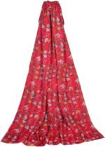 Indian handblock Kantha Floral Printed Handmade Quilted Blanket- Vintage Cotton Quilts Queen Size- Kantha Stitch Reversible Throw Blanket- Quilts from India