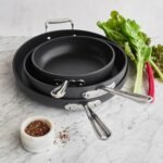 All-Clad Black Nonstick 12-Inch Skillets Set of 3, 834, 1034, 1234 - Image 4
