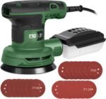 Prostormer 5-Inch Random Orbital Sander with 21PCS Sandpapers, 8000-13000RPM, 2.6AMP Palm Sander with 6 Variable Speeds, Dust Collection For Polishing, Sanding
