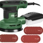 Prostormer 5-Inch Random Orbital Sander with 21PCS Sandpapers, 8000-13000RPM, 2.6AMP Palm Sander with 6 Variable Speeds, Dust Collection For Polishing, Sanding