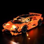 BRIKSMAX Led Lighting Kit for Lego-42196 Lamborghini Huracán Tecnica Orange - Compatible with Lego Technic Building Set- Not Include Lego Set