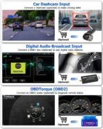 [4Core 64G] Android 15 Car Stereo for Subaru Forester Impreza WRX 2008-2012, Hikity 9 Inch Touchscreen Radio Wireless Carplay Android Auto Mirror Link GPS WiFi Bluetooth FM/RDS/EQ MIC Backup Camera - Image 5